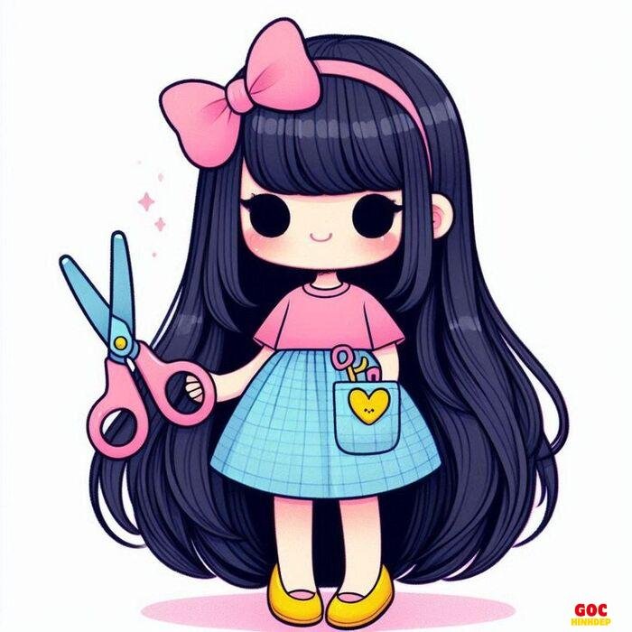 học sinh chibi minh họa