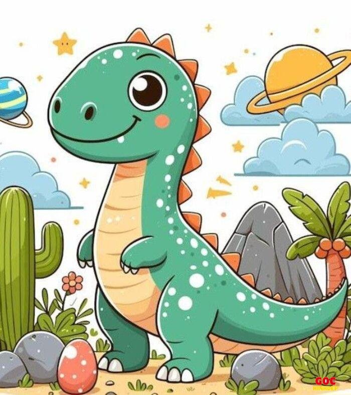 khủng long chibi cute đáng yêu nhất