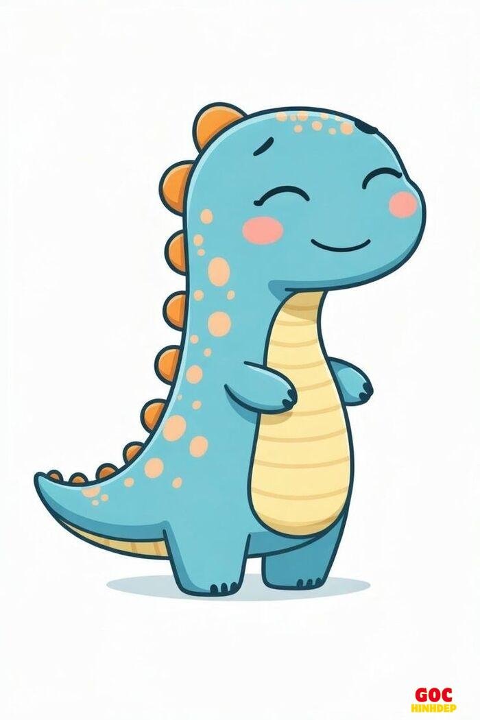 khủng long chibi phong cách anime