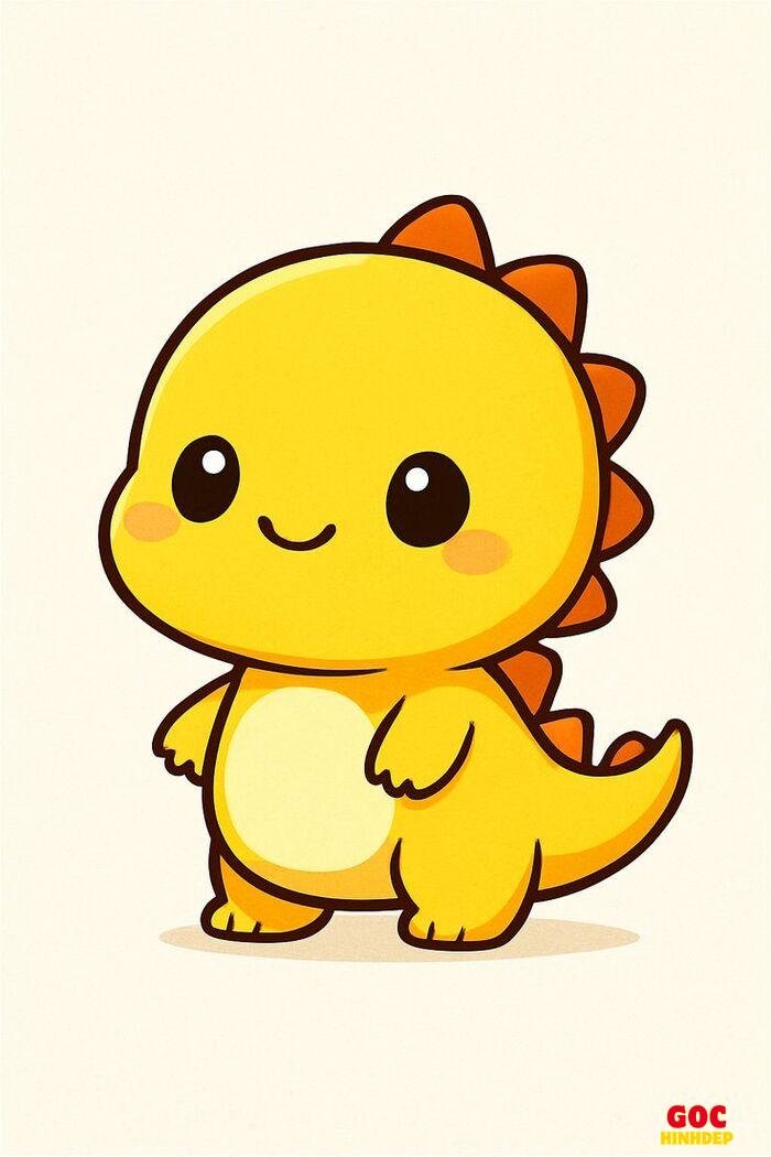 khủng long chibi xinh xắn