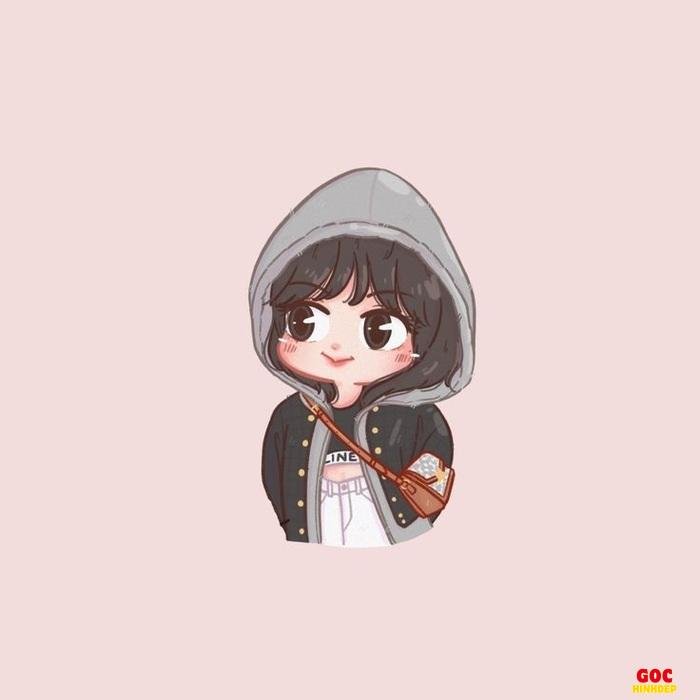 lisa chibi hoạt hình dễ thương pastel