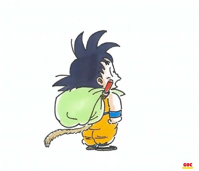mẫu goku vẽ tay đẹp