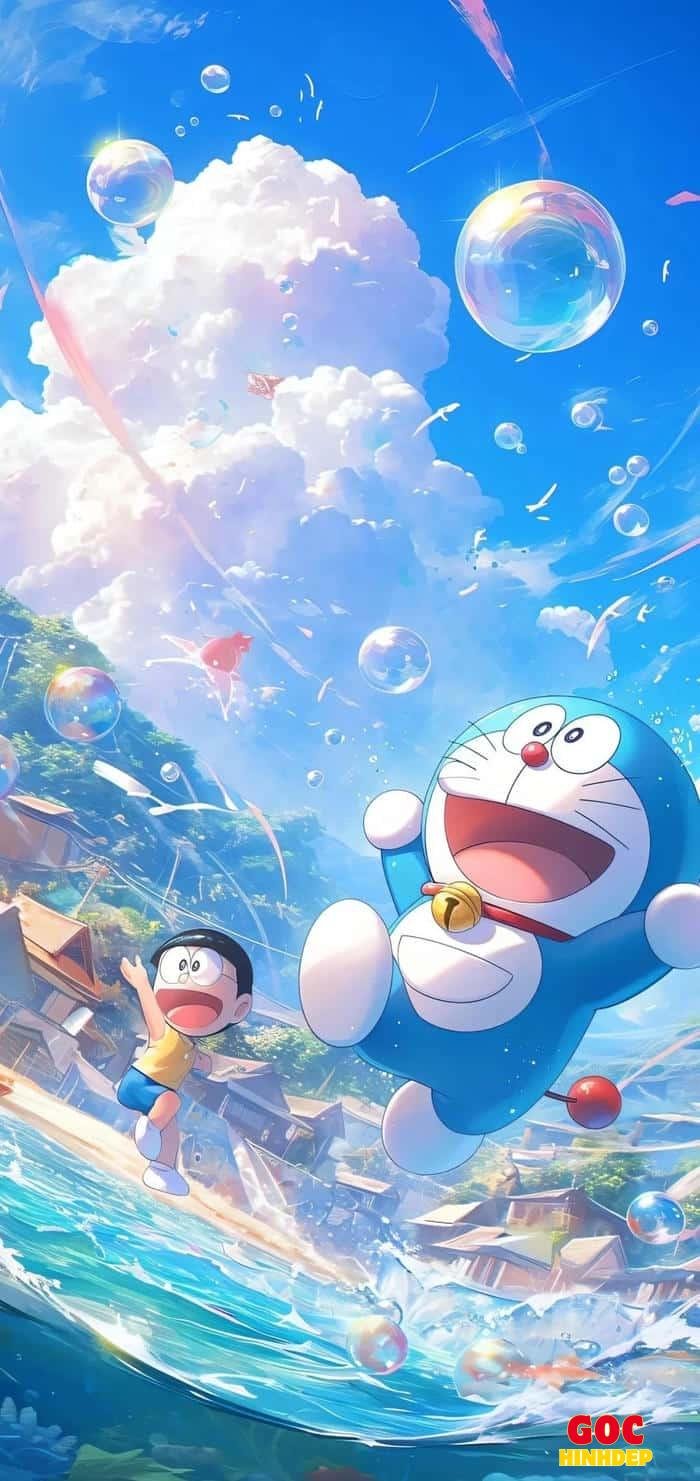 mẫu vẽ doraemon nghệ thuật