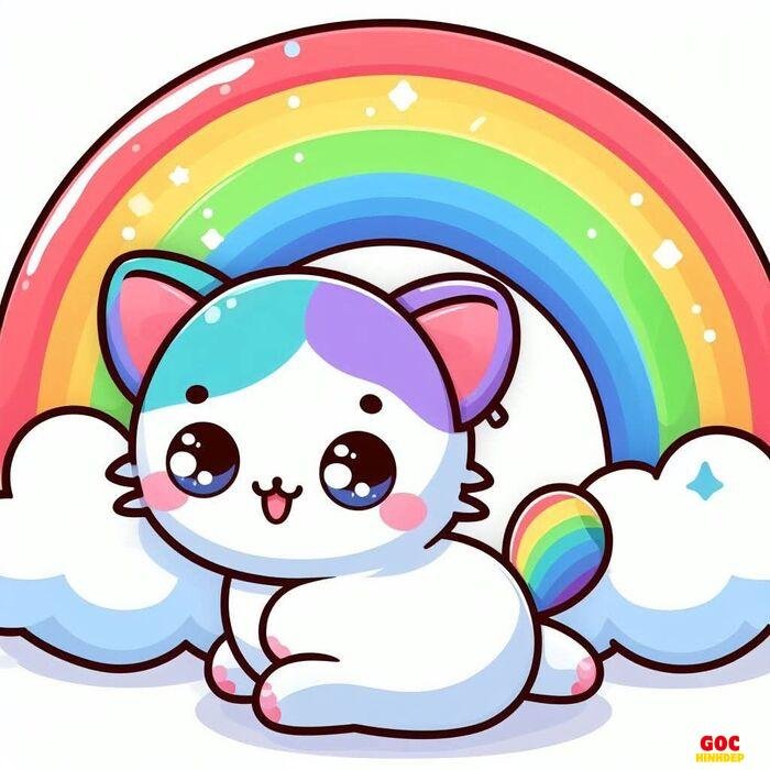 mèo chibi dễ thương