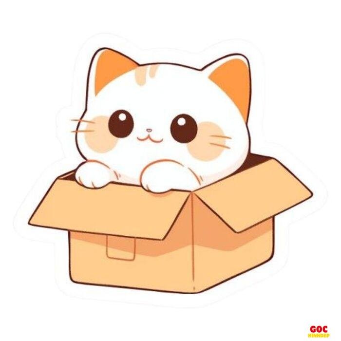 mèo chibi vui nhộn dễ thương xỉu