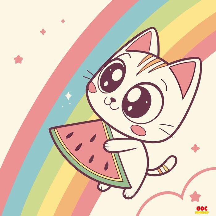 mèo chibi xinh xắn