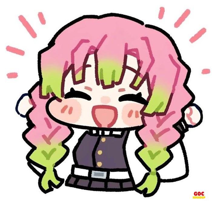 mitsuri chibi pastel đẹp