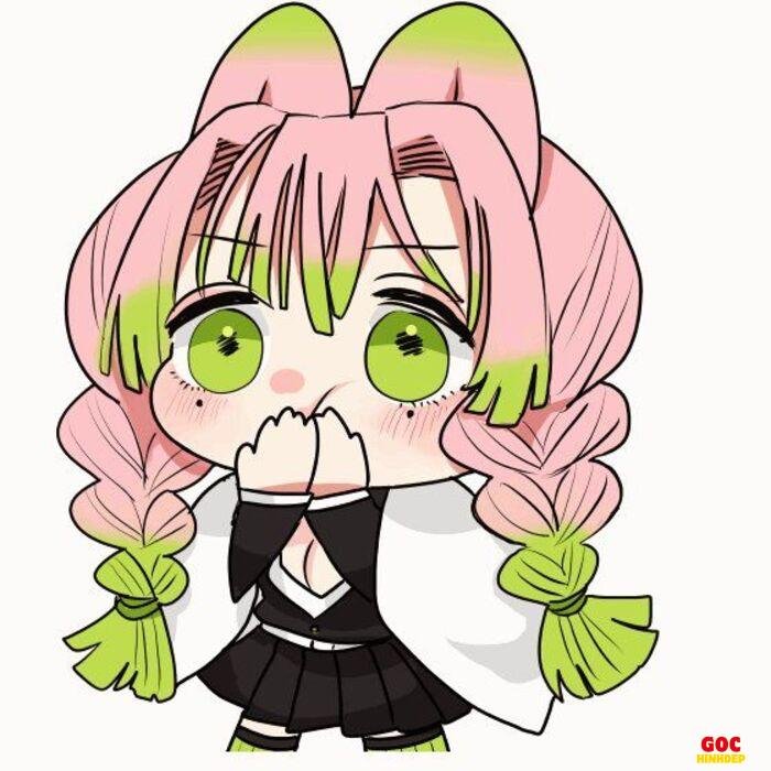mitsuri chibi trang trí đẹp