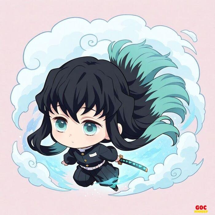 muichiro chibi dễ vẽ