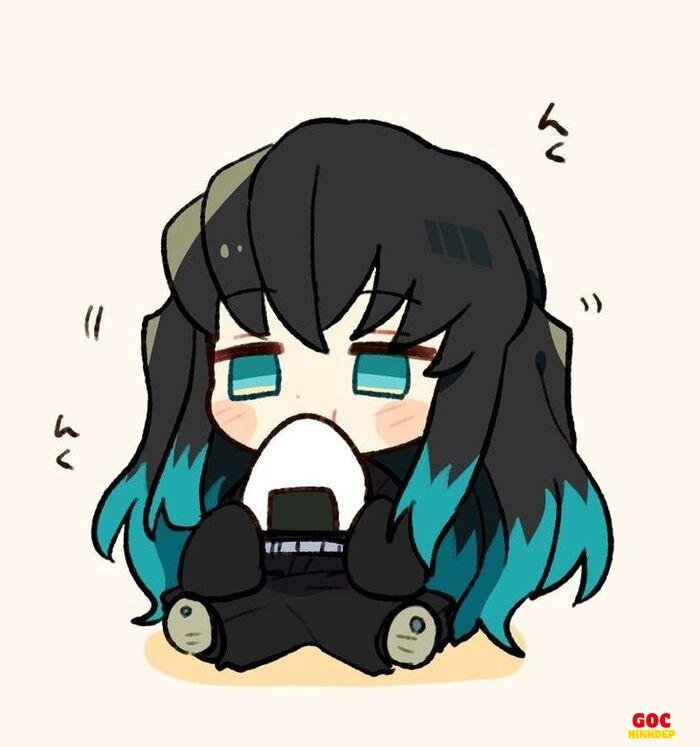 muichiro chibi phong cách dễ thương xỉu