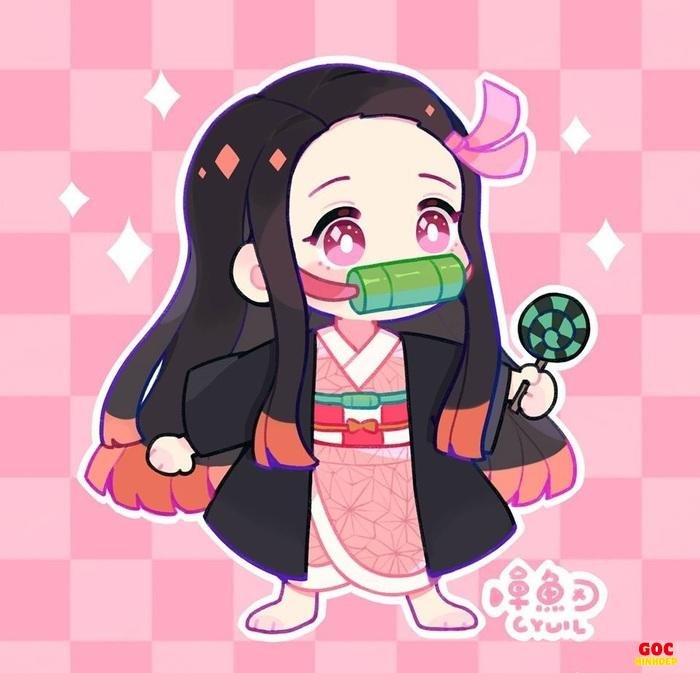 nezuko chibi làm avatar xinh