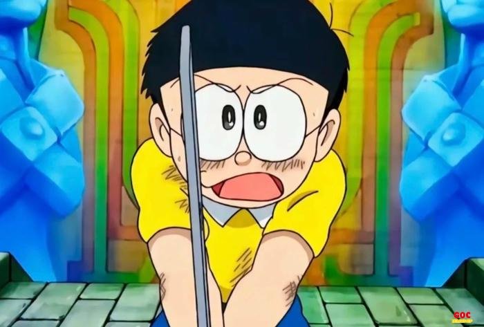 nobita và biểu tượng kính