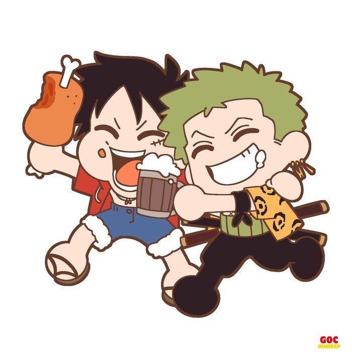 one piece chibi phong cách dễ thương đẹp