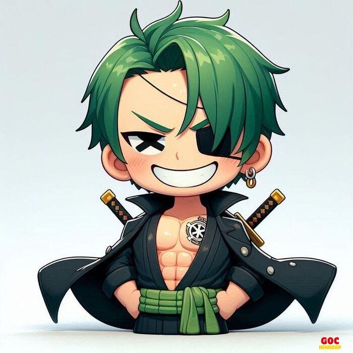 one piece chibi sticker ngầu