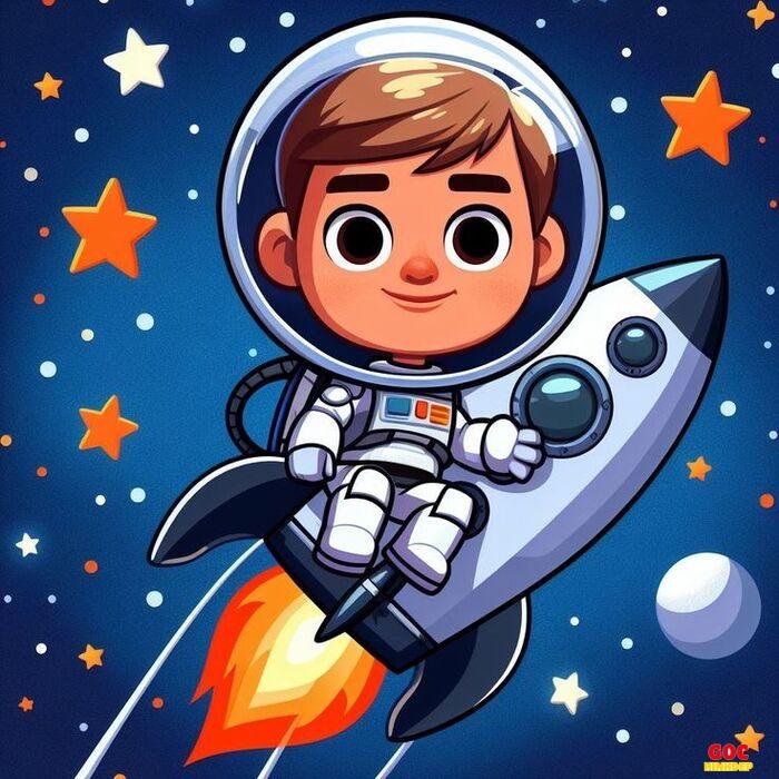 phi hành gia chibi hd