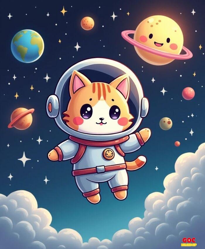 phi hành gia chibi vũ trụ