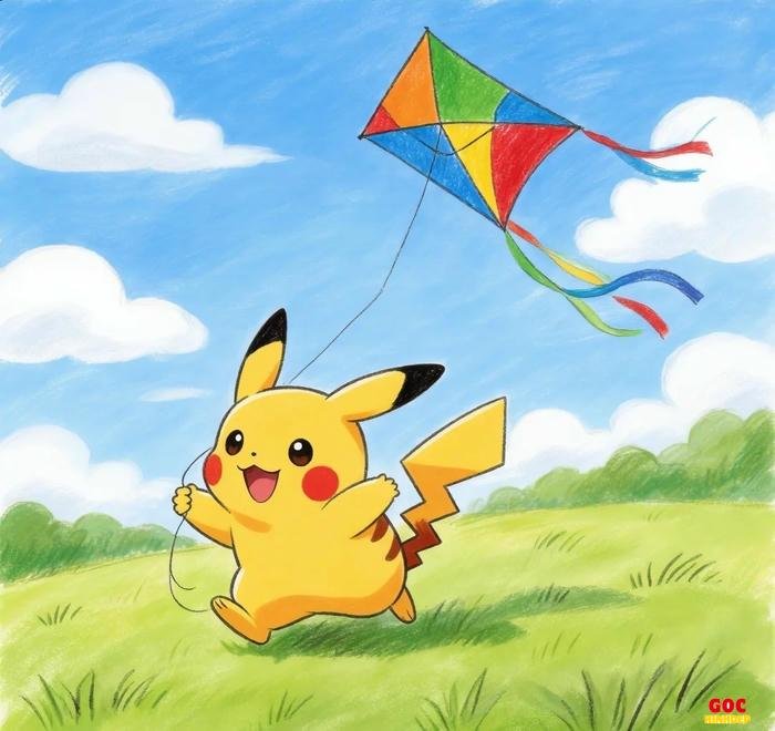 pikachu và đôi mắt tròn