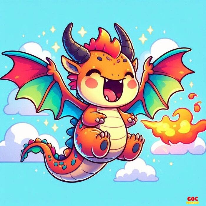 rồng chibi lửa
