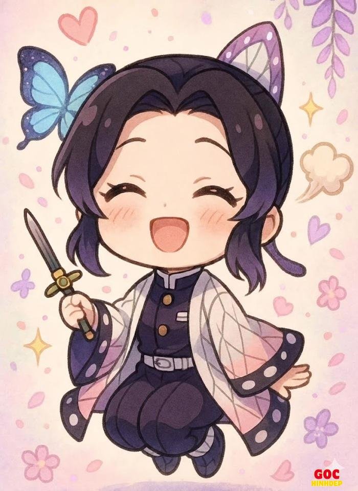 shinobu chibi cười