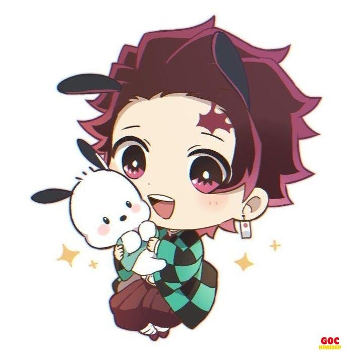 tanjiro chibi đơn giản cute nhất