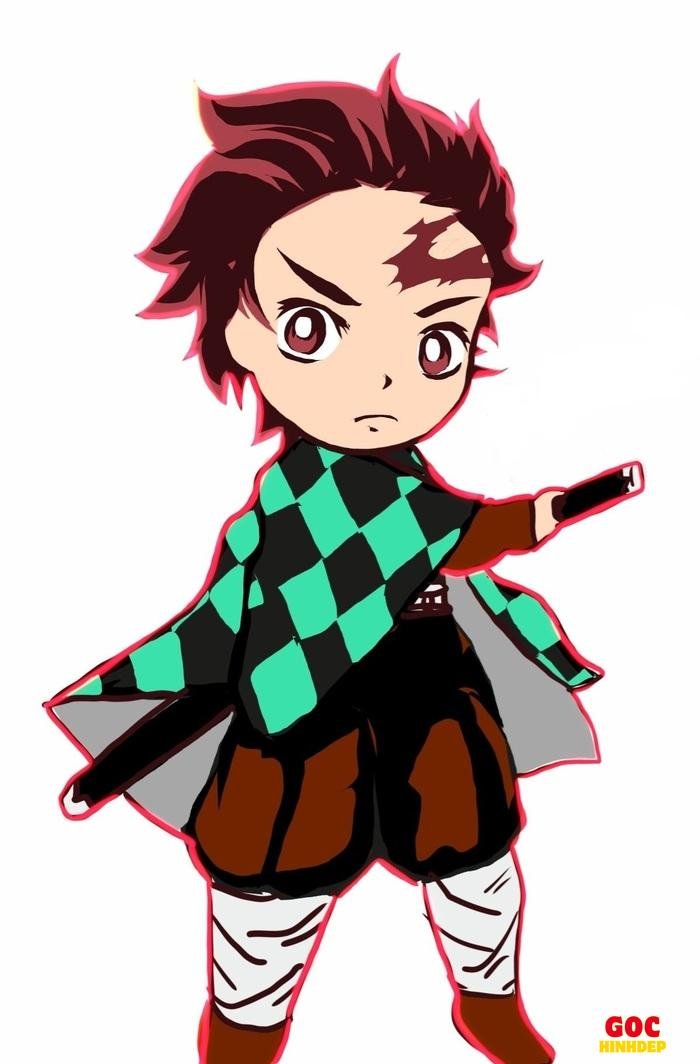 tanjiro chibi hoạt hình