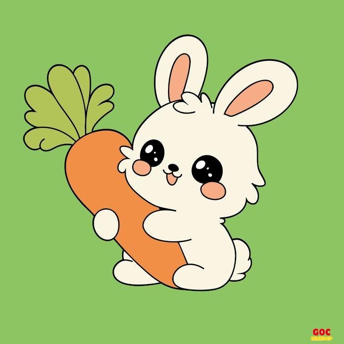 thỏ chibi đáng yêu cute
